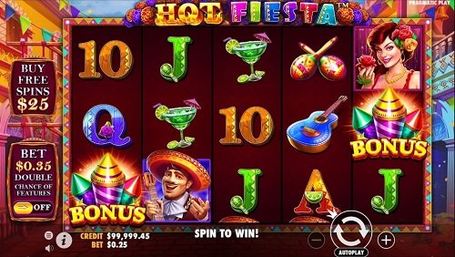 Slot game Hot Fiesta - Mexican-style street party