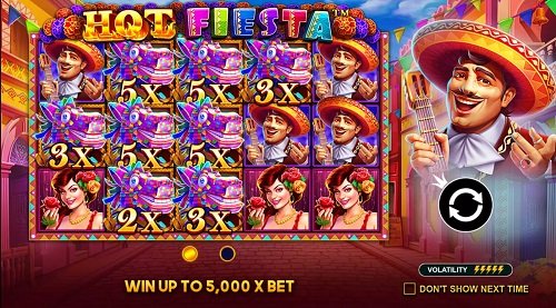 Slot game Hot Fiesta - Mexican-style street party