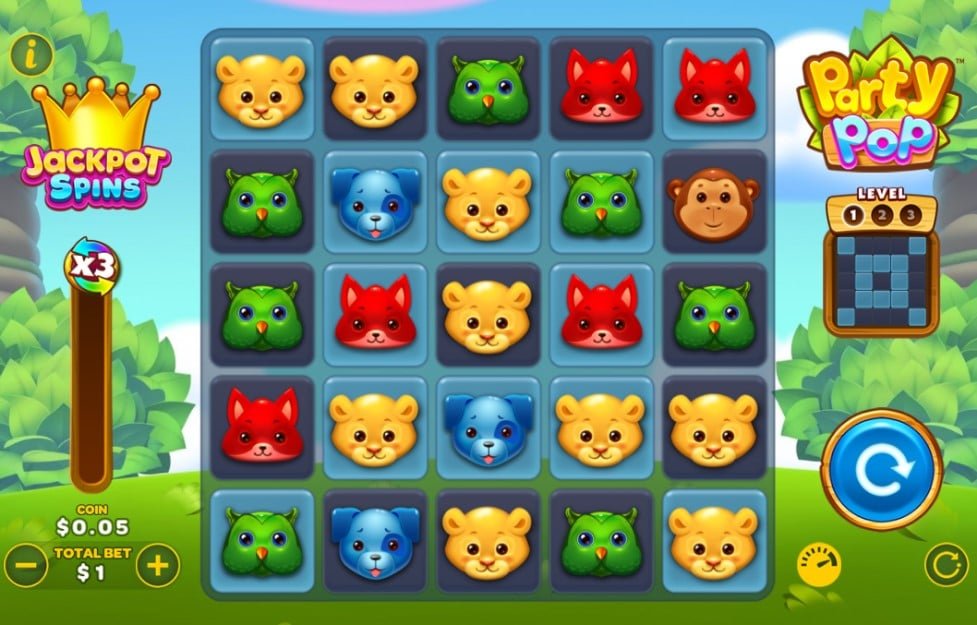 Party Pop - Slot game with super cute animals