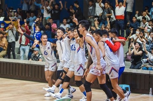 Cambodia's men's volleyball creates a historic feat in the final