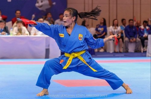 Vovinam Pal Chhor Raksmy is the best female athlete at the 32nd SEA Games