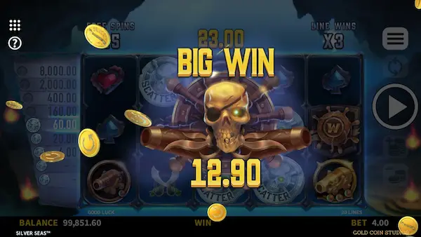 Silver Seas - Slot game helps you experience the feeling of becoming a pirate